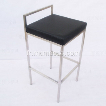 Tabouret de bar simple en cuir design commercial